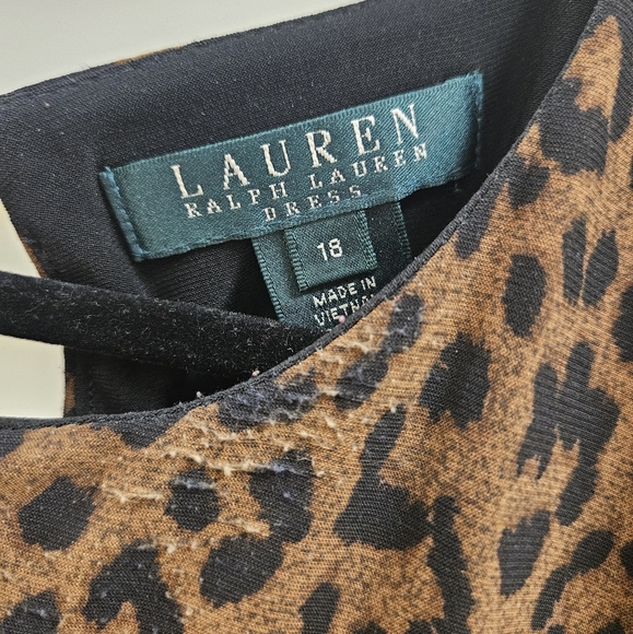 Lauren Ralph Lauren leopard print dress with belt - Picture 4 of 8